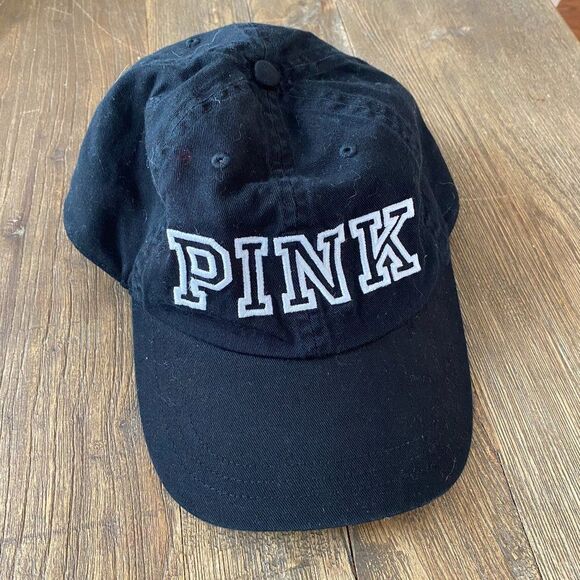 PINK Victoria's Secret Strapback Baseball Cap Hat One Size OS - Picture 1 of 3